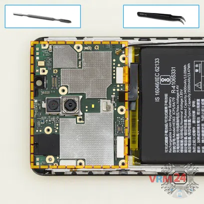 Cómo desmontar Nokia 3.1 Plus TA-1104, Paso 15/1