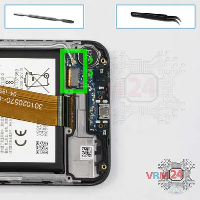 How to disassemble Samsung Galaxy M01 SM-M015, Step 9/1
