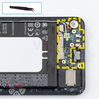 How to disassemble HTC U11 Plus, Step 11/1