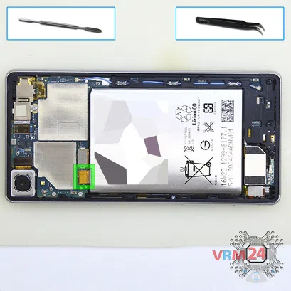 How to disassemble Sony Xperia X, Step 3/1