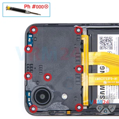 Como desmontar Samsung Galaxy A03 Core SM-A032 por si mesmo, Passo 4/1