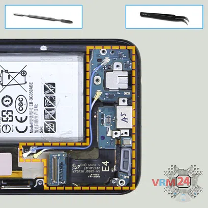 How to disassemble Samsung Galaxy S8 SM-G950, Step 10/1