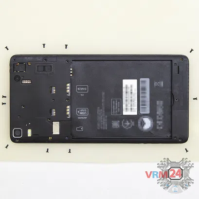 How to disassemble Lenovo A7000, Step 3/2