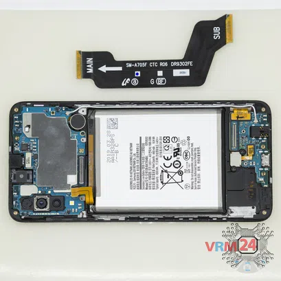 How to disassemble Samsung Galaxy A70 SM-A705, Step 6/3