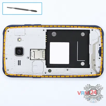 How to disassemble Samsung Galaxy J1 SM-J100, Step 4/1