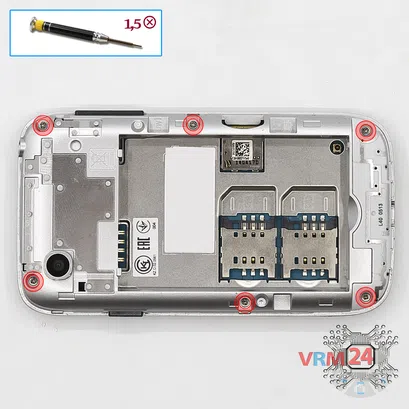 Как разобрать LG L40 Dual D170, Шаг 3/1