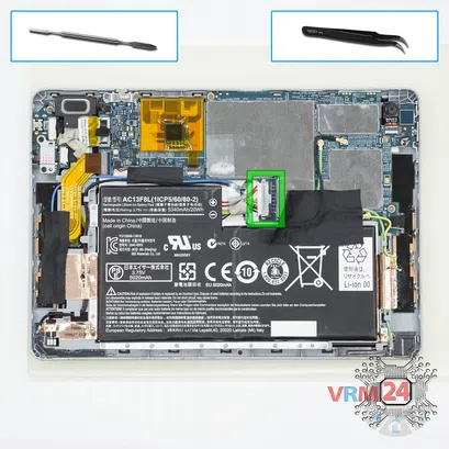 Como desmontar Acer Iconia Tab A1-811 por si mesmo, Passo 2/2