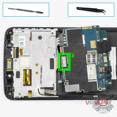 Como desmontar Motorola Moto E4 XT1762 por si mesmo, Passo 14/1