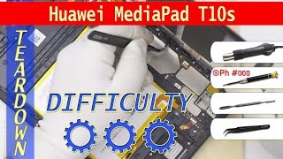 Huawei MediaPad T10s (AgassiR-W09A) 📱 Teardown Take apart Tutorial