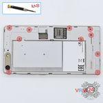 How to disassemble Huawei Ascend G6 / G6-L11, Step 2/1