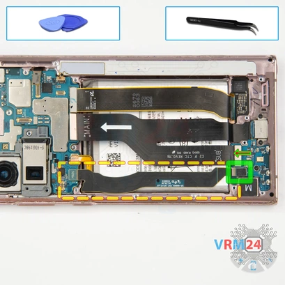 Cómo desmontar Samsung Galaxy Note 20 Ultra SM-N985, Paso 11/1