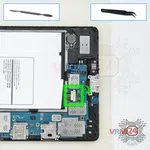 How to disassemble Samsung Galaxy Tab S 8.4'' SM-T705, Step 2/1