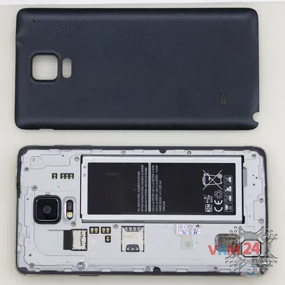 Cómo desmontar Samsung Galaxy Note 4 SM-N910, Paso 1/2