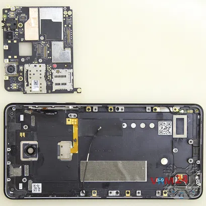 Como desmontar Nokia 5 (2017) TA-1053 por si mesmo, Passo 18/3