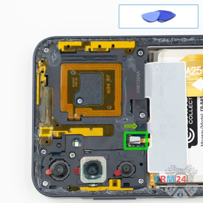 Como desmontar Samsung Galaxy A25 SM-A256 por si mesmo, Passo 5/1