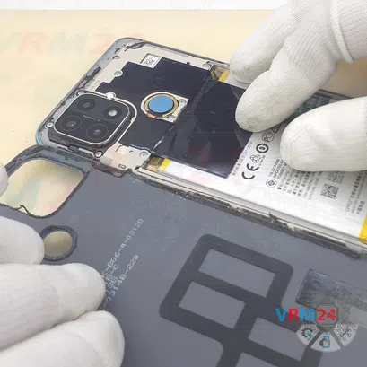 How to disassemble Oppo A15s, Step 3/6