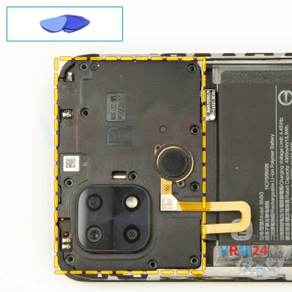 How to disassemble Xiaomi Redmi 10C, Step 6/1