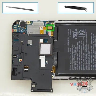 Cómo desmontar Asus ZenFone Max Pro ZB602KL, Paso 5/1