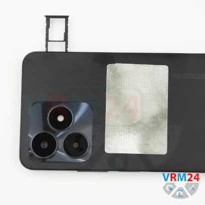 How to disassemble Realme C53, Step 2/2