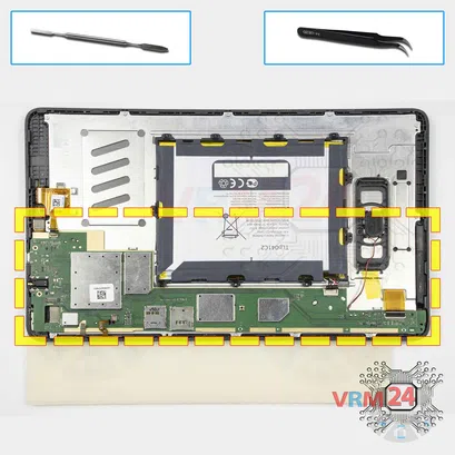 Como desmontar Alcatel OT Pixi 3 9010X por si mesmo, Passo 10/1