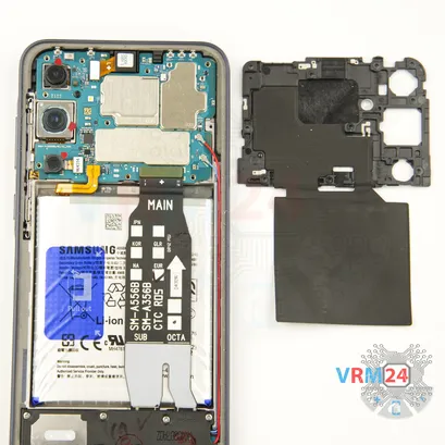 How to disassemble Samsung Galaxy A35 5G SM-A356, Step 6/2