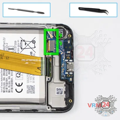 Cómo desmontar Samsung Galaxy A01 SM-A015, Paso 8/1