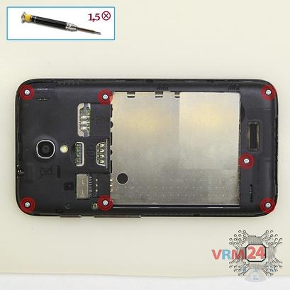 How to disassemble Alcatel OT PIXI First 4024D, Step 3/1
