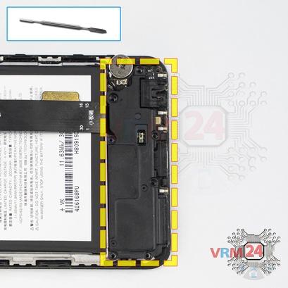 How to disassemble Meizu M8 M813H, Step 7/1