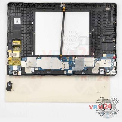 Como desmontar Lenovo Tab M10 TB-X605L, Passo 10/2
