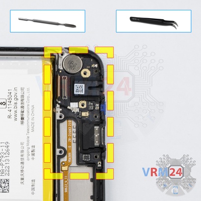 How to disassemble Realme C25, Step 10/1