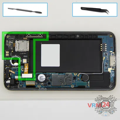 How to disassemble Samsung Galaxy Round SM-G910S, Step 5/3