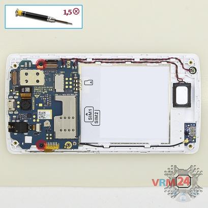 How to disassemble Lenovo A1000, Step 5/1