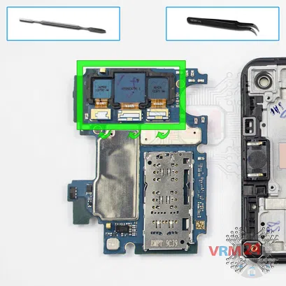 Cómo desmontar Samsung Galaxy A21s SM-A217, Paso 15/1