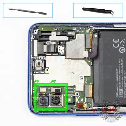 How to disassemble Huawei P Smart Z, Step 14/1