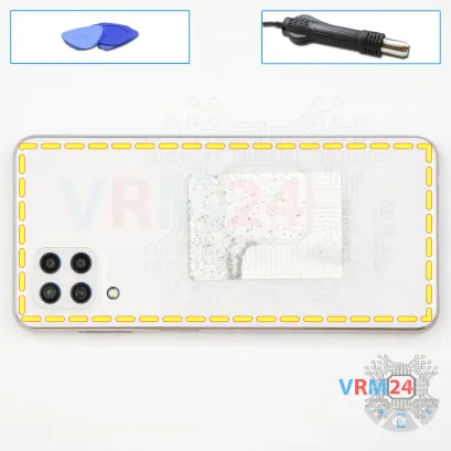 How to disassemble Samsung Galaxy M32 SM-M325, Step 3/1
