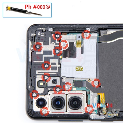 How to disassemble Samsung Galaxy S21 Plus SM-G996, Step 4/1