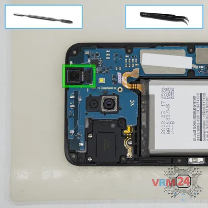 Cómo desmontar Samsung Galaxy A6 Plus (2018) SM-A605, Paso 9/1