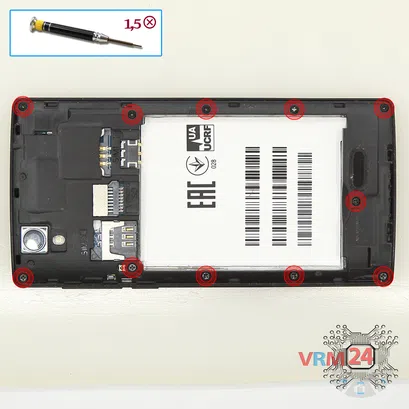 How to disassemble Fly FS452 Nimbus 2, Step 3/1