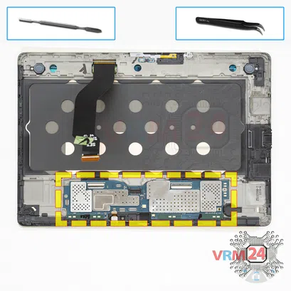 Cómo desmontar Samsung Galaxy Tab S 10.5'' SM-T805, Paso 16/1