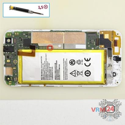 How to disassemble ZTE Blade S6, Step 12/1