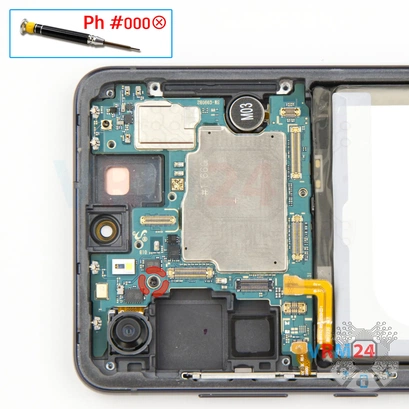 How to disassemble Samsung Galaxy S21 FE SM-G990, Step 15/1