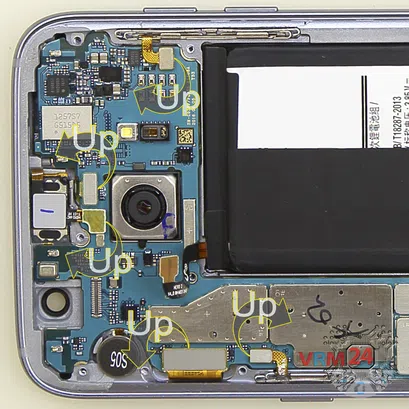 Cómo desmontar Samsung Galaxy S7 Edge SM-G935, Paso 9/2