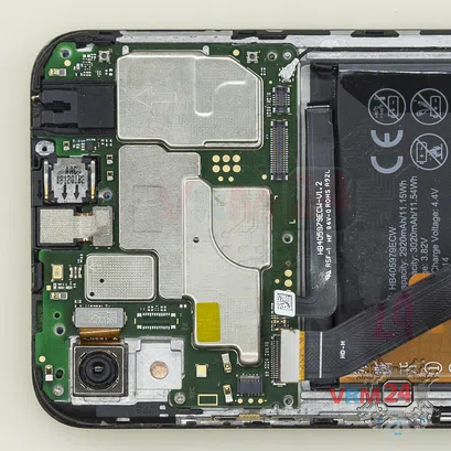 How to disassemble Huawei Honor 8A, Step 12/2