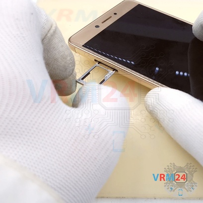How to disassemble Lenovo K6 Note, Step 2/4