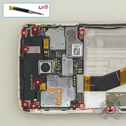 How to disassemble Alcatel OT Idol 4s 6070K, Step 10/1