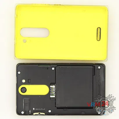 How to disassemble Nokia Asha 502 RM-921, Step 1/2