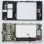 How to disassemble Sony Xperia M, Step 4/2