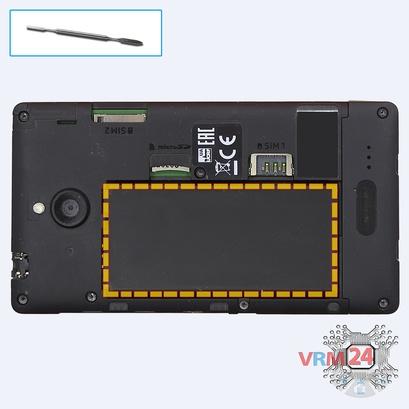 How to disassemble Nokia X2 RM-1013, Step 2/1