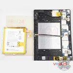 Como desmontar Lenovo Tab M10 TB-X605L, Passo 5/2