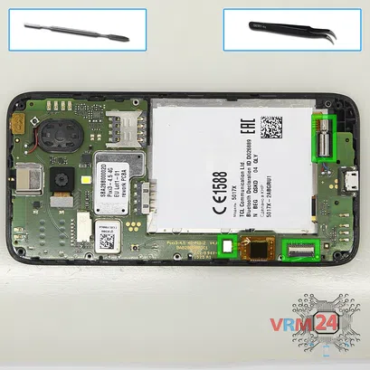 How to disassemble Alcatel OT PIXI 3 5017X, Step 5/1